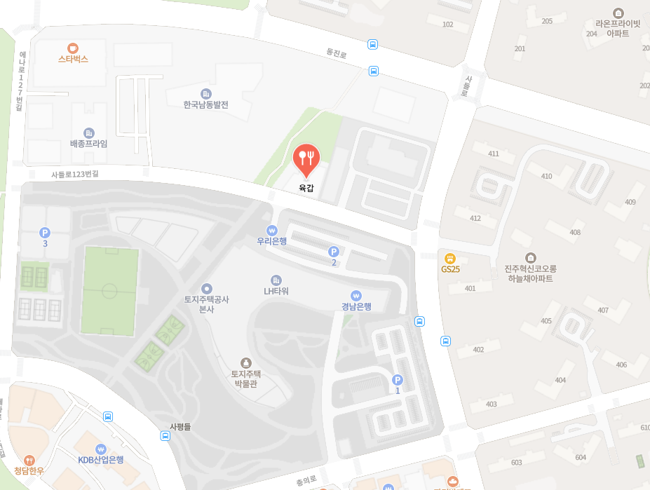 육갑 매장 위치